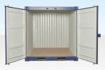 8Ft Shipping Container One Trip (Blue)