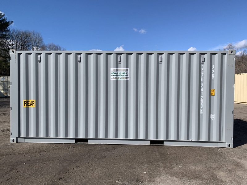 20′ x 8′ x 8.5′ Tall – New **Double Door**Shipping/Storage Container – Wind and Watertight–Gray - Image 5