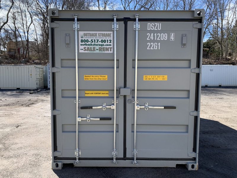 20′ x 8′ x 8.5′ Tall – New **Double Door**Shipping/Storage Container – Wind and Watertight–Gray - Image 4