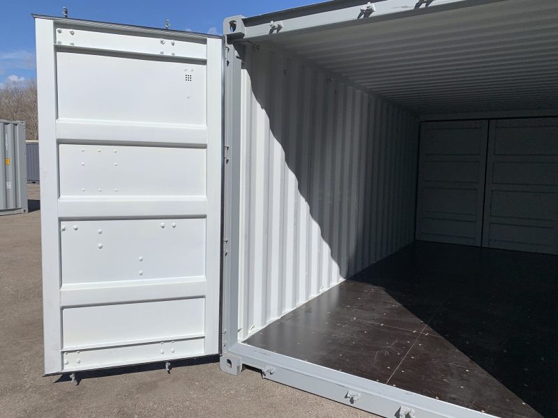 20′ x 8′ x 8.5′ Tall – New **Double Door**Shipping/Storage Container – Wind and Watertight–Gray - Image 8