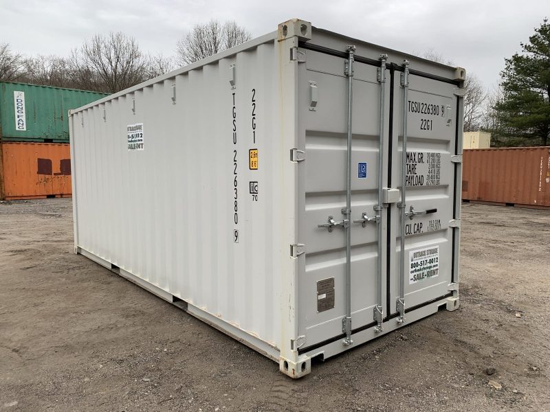 20′ x 8′ x 8.5′ Tall– New Shipping/Storage Container – Wind and Watertight – Gray - Image 5