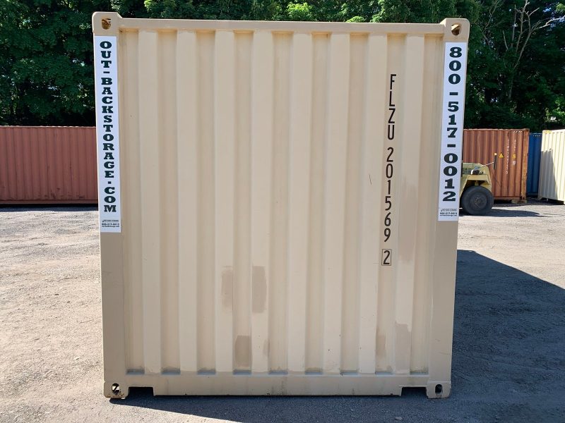20′ x 8′ x 8.5′ Tall– Wind and Watertight **Off Rent** Used Shipping / Storage Container – Beige - Image 2
