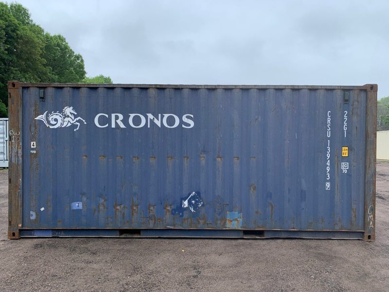 20′ x 8′ x 8.5′ Tall –Used Shipping / Storage Container-Wind and Watertight – Blue - Image 2