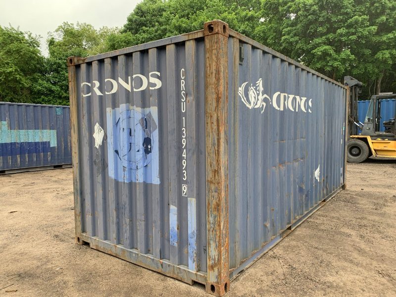20′ x 8′ x 8.5′ Tall –Used Shipping / Storage Container-Wind and Watertight – Blue - Image 5