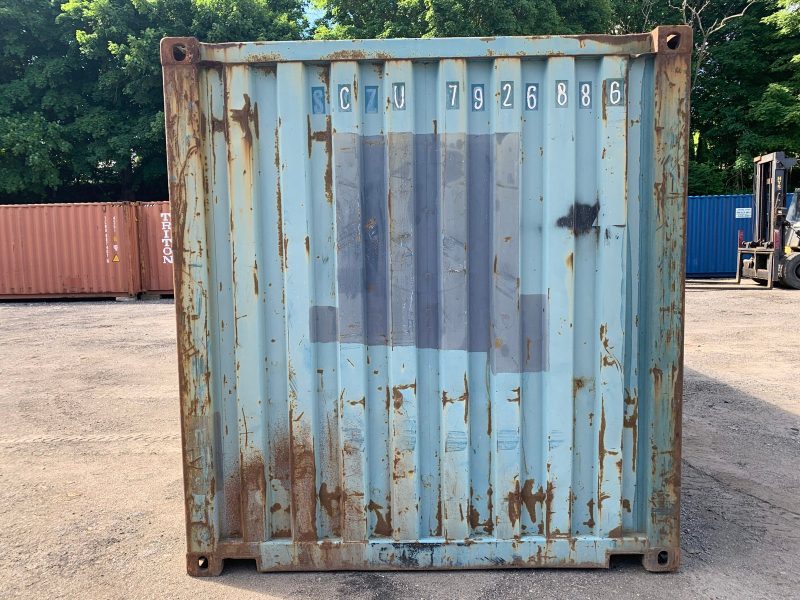 20′ x 8′ x 8.5′ Tall –Used Shipping / Storage Container-Wind and Watertight – Blue - Image 4
