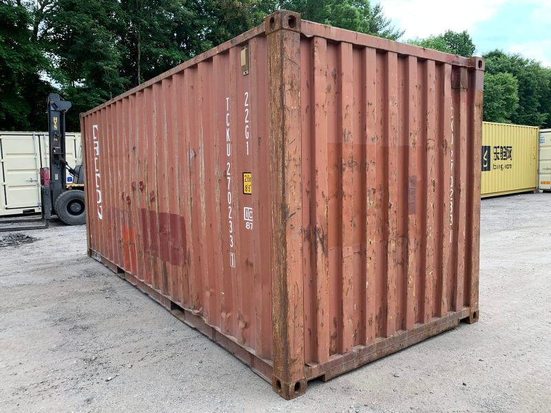20′ x 8′ x 8.5′ Tall –Used Shipping / Storage Container-Wind and Watertight – BRICK - Image 3