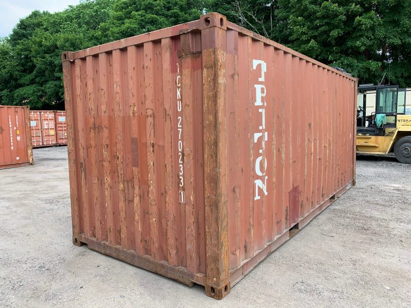 20′ x 8′ x 8.5′ Tall –Used Shipping / Storage Container-Wind and Watertight – BRICK - Image 4