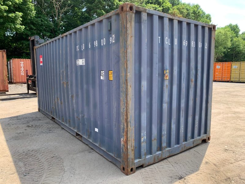 20′ x 8′ x 8.5′ Tall –Used Shipping / Storage Container-Wind and Watertight – Blue - Image 2