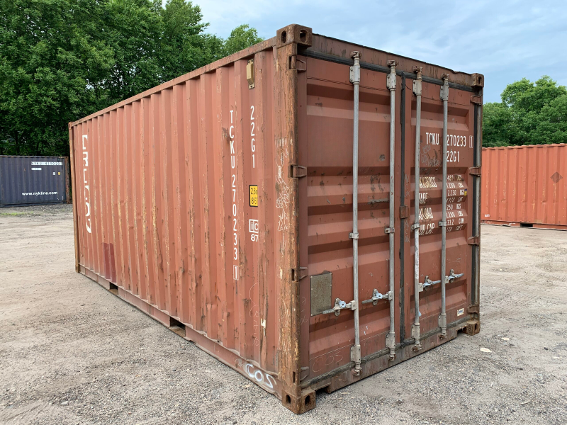 20′ x 8′ x 8.5′ Tall –Used Shipping / Storage Container-Wind and Watertight – BRICK