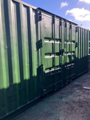 20x8x86 Side Door Shipping Container Repainted With Lock Box